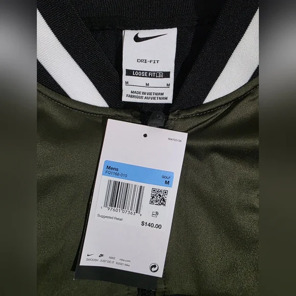 Nike Men's Olive and Black Jacket